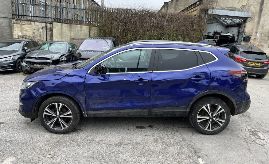 2020 NISSAN QASHQAI 1.3 DIG-T N-CONNECTA EURO 6 CAT N DAMAGED SALVAGE