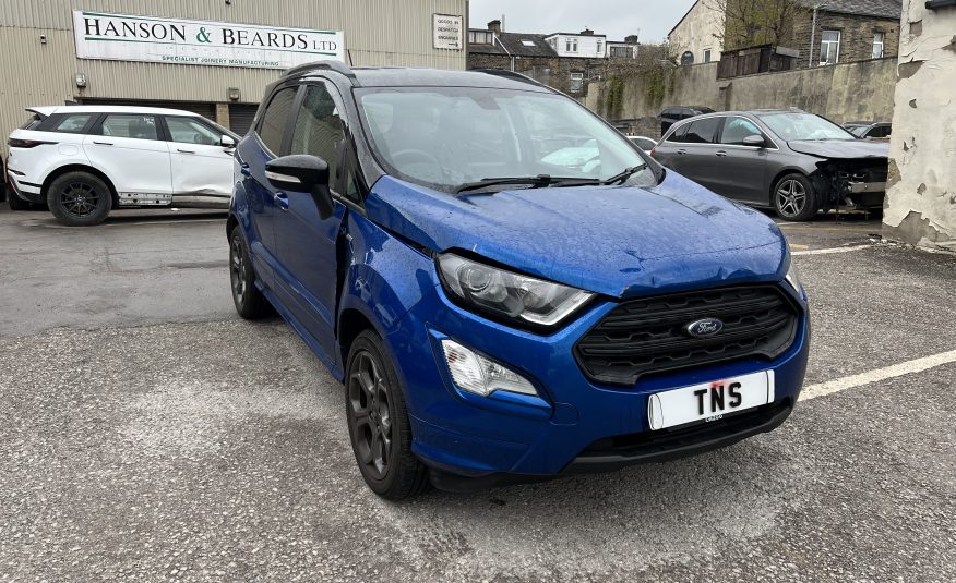 2020 20 FORD ECOSPORT 1.0T ST-LINE BLACK EURO 6 UNRECORDED DAMAGED SALVAGE