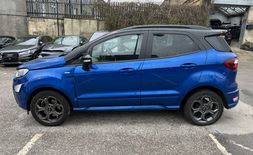 2020 20 FORD ECOSPORT 1.0T ST-LINE BLACK EURO 6 UNRECORDED DAMAGED SALVAGE