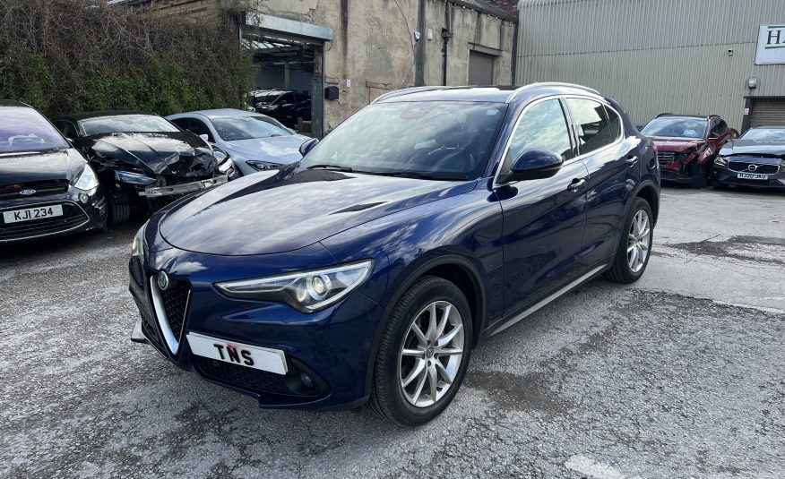 2019 68 ALFA ROMEO STELVIO 2.2 TD SPECIALE AUTO Q4 AWD UNRECORDED DAMAGED SALVAGE