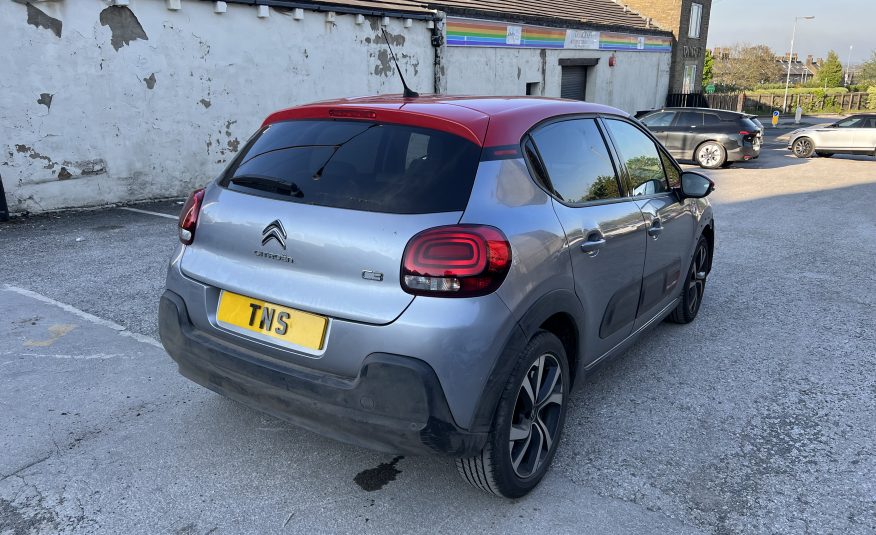 2021 21 CITROEN C3 1.2 PURETECH SHINE PLUS AUTO EURO 6 UNRECORDED DAMAGED SALVAGE