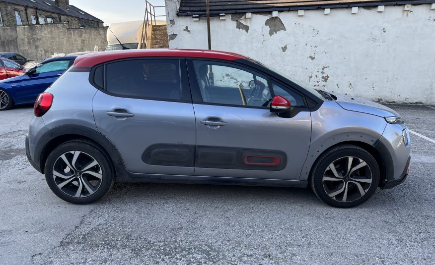 2021 21 CITROEN C3 1.2 PURETECH SHINE PLUS AUTO EURO 6 UNRECORDED DAMAGED SALVAGE