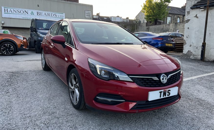 2021 21 VAUXHALL ASTRA 1.2 TURBO SRI EURO 6 UNRECORDED DAMAGED SALVAGE