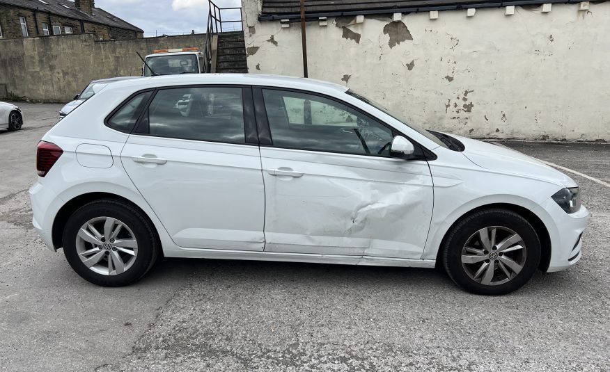 2020 VOLKSWAGEN POLO 1.0 EVO SE EURO 6 CAT S DAMAGED SALVAGE