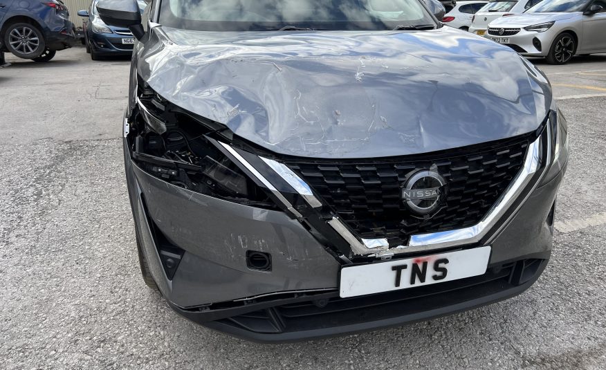 2022 72 NISSAN QASHQAI 1.3 DIG-T MHEV N-CONNECTA EURO 6 CAT S DAMAGED SALVAGE