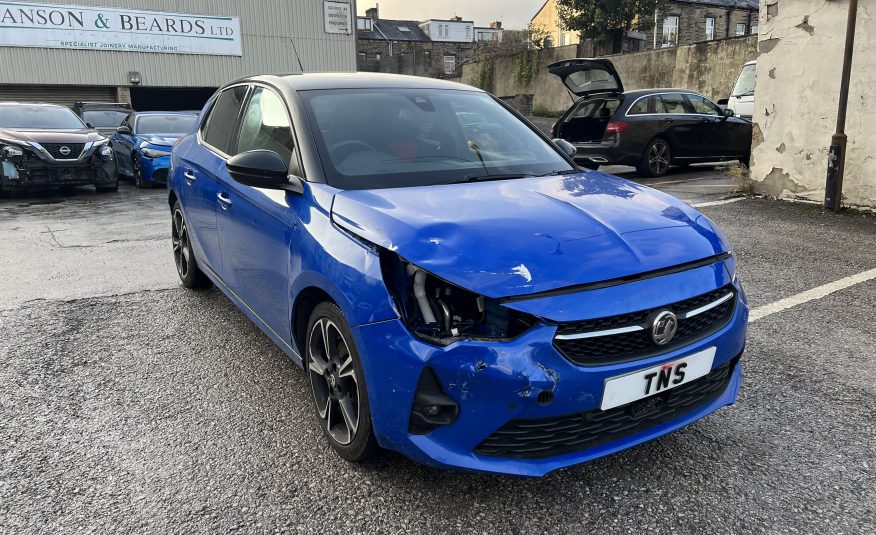 2021 VAUXHALL CORSA 1.2 TURBO SRI EURO 6 CAT S DAMAGED SALVAGE