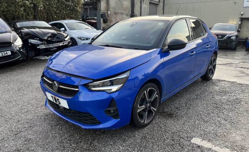 2021 VAUXHALL CORSA 1.2 TURBO SRI EURO 6 CAT S DAMAGED SALVAGE