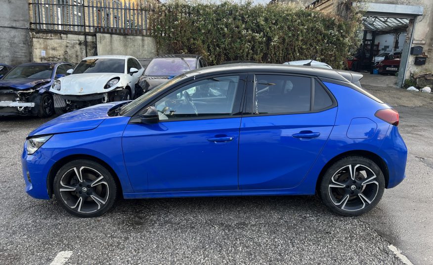 2021 VAUXHALL CORSA 1.2 TURBO SRI EURO 6 CAT S DAMAGED SALVAGE