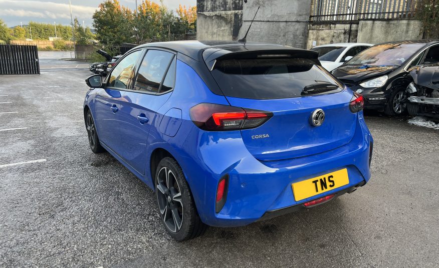 2021 VAUXHALL CORSA 1.2 TURBO SRI EURO 6 CAT S DAMAGED SALVAGE