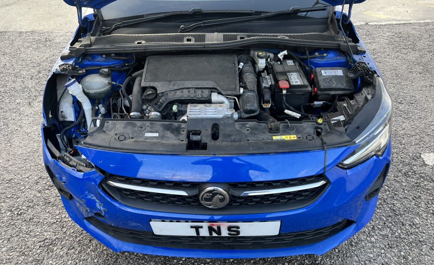 2021 VAUXHALL CORSA 1.2 TURBO SRI EURO 6 CAT S DAMAGED SALVAGE