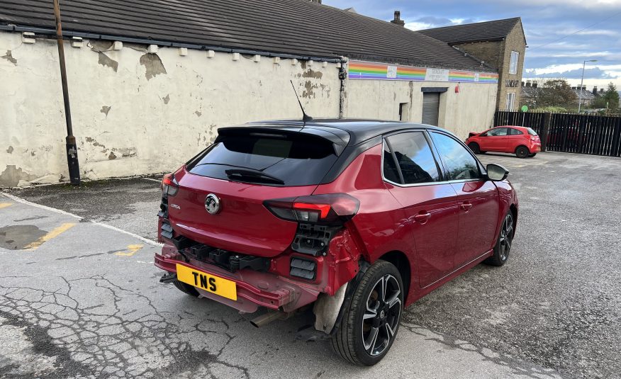 2021 21 VAUXHALL CORSA 1.2 TURBO ELITE NAV PREMIUM EURO 6 CAT S DAMAGED SALVAGE