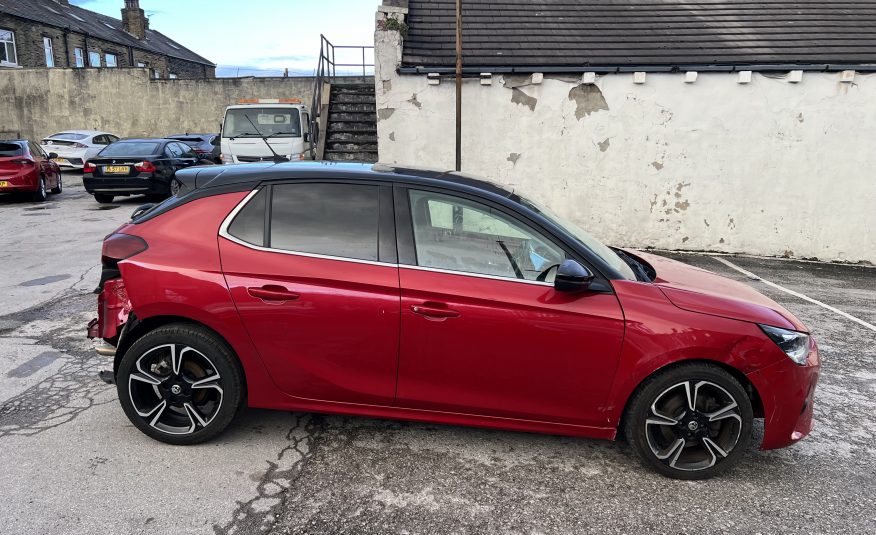 2021 21 VAUXHALL CORSA 1.2 TURBO ELITE NAV PREMIUM EURO 6 CAT S DAMAGED SALVAGE