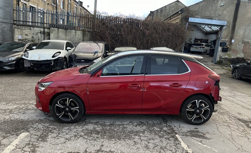 2021 21 VAUXHALL CORSA 1.2 TURBO ELITE NAV PREMIUM EURO 6 CAT S DAMAGED SALVAGE