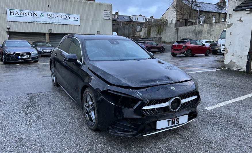 2020 20 MERCEDES-BENZ A CLASS 1.5 A180D AMG LINE AUTO DCT CAT S DAMAGED SALVAGE