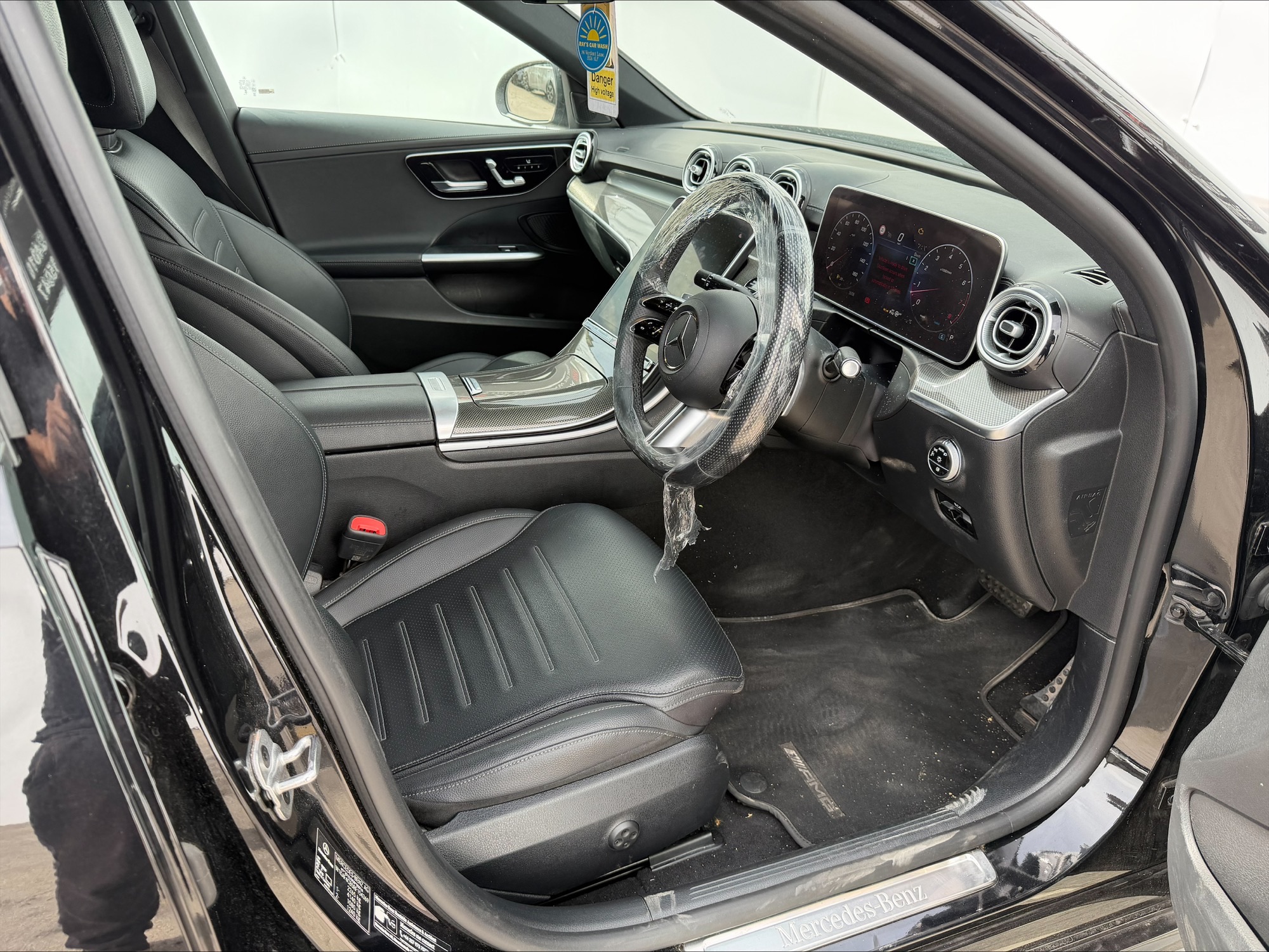 2024 24 MERCEDES C200h 1.5 HYBRID AMG LINE MHEV EURO 6 CAT S DAMAGED SALVAGE