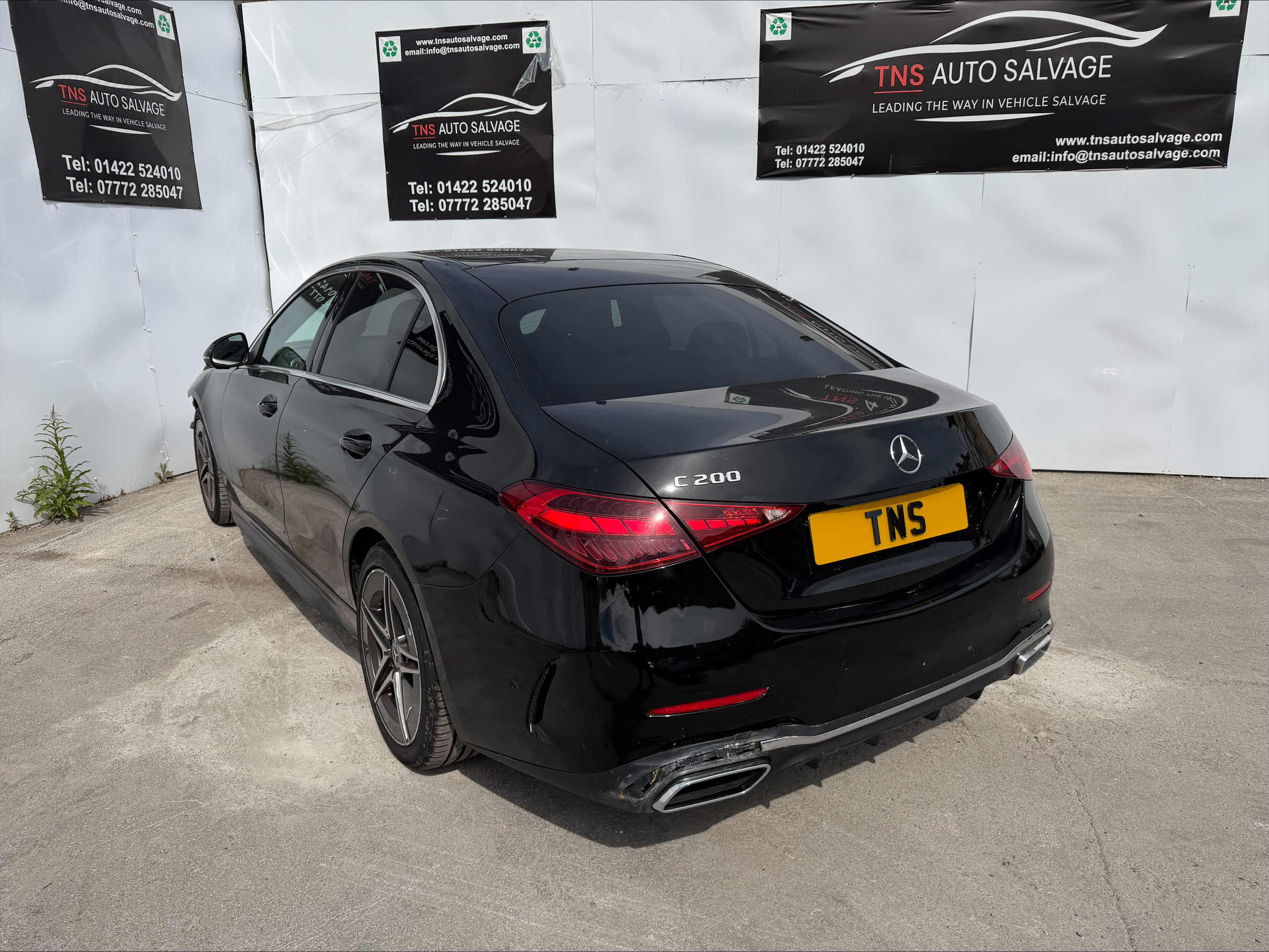 2024 24 MERCEDES C200h 1.5 HYBRID AMG LINE MHEV EURO 6 CAT S DAMAGED SALVAGE