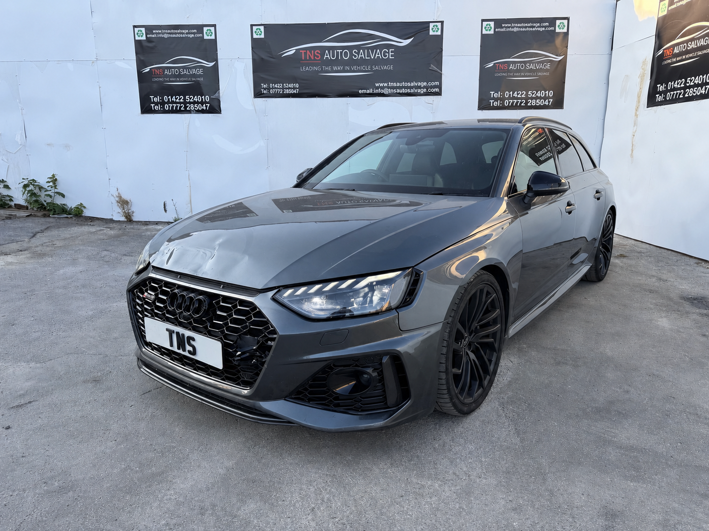 2024 74 AUDI RS4 AVANT 2.9 TFSI AUTO V6 CARBON BLACK UNRECORDED DAMAGED SALVAGE