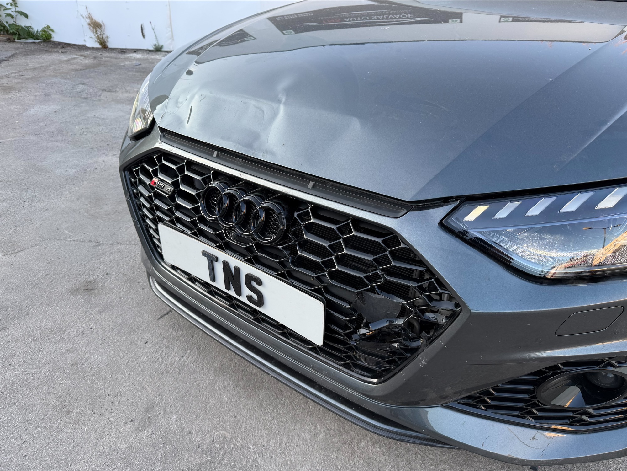 2024 74 AUDI RS4 AVANT 2.9 TFSI AUTO V6 CARBON BLACK UNRECORDED DAMAGED SALVAGE