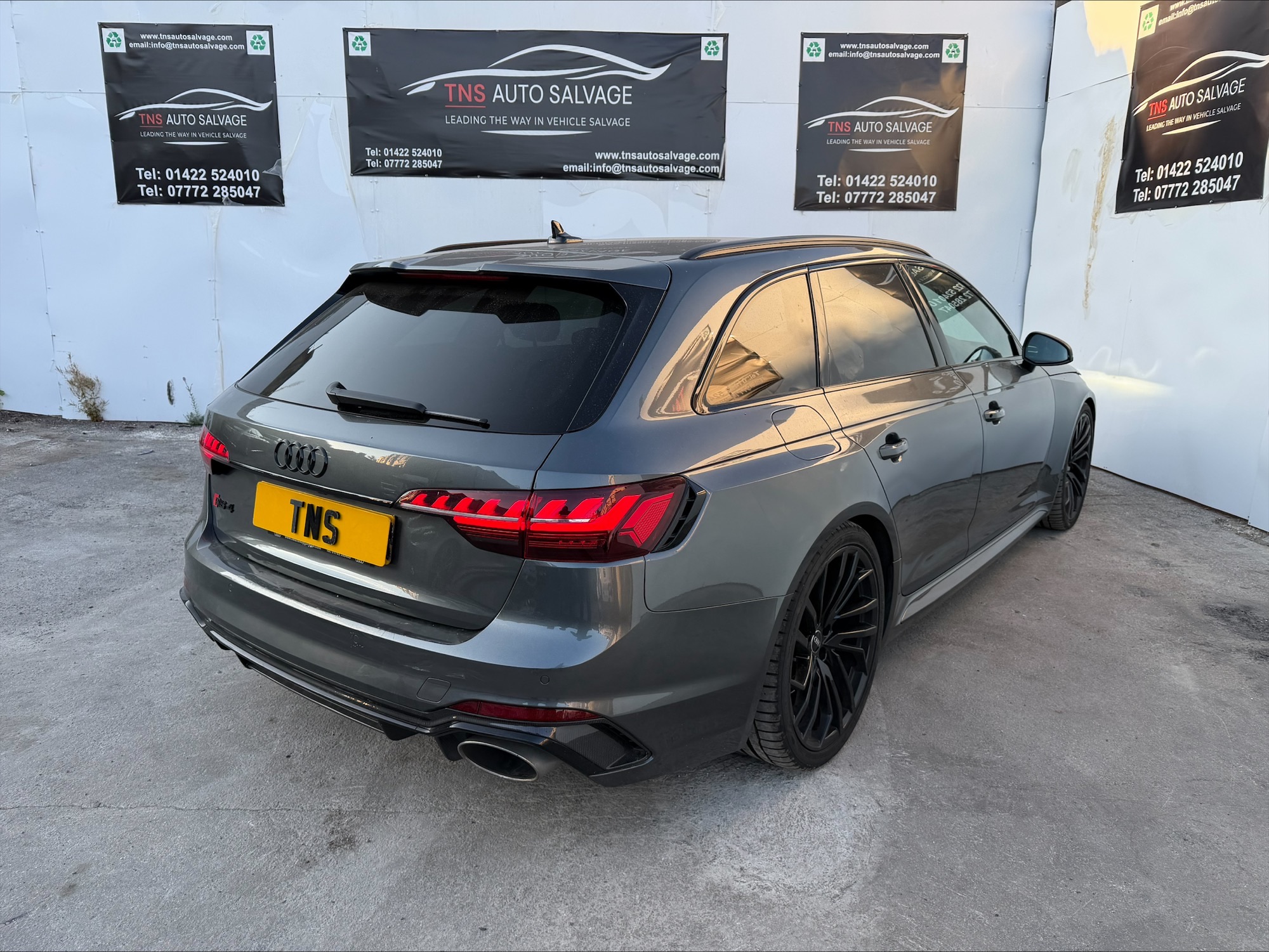 2024 74 AUDI RS4 AVANT 2.9 TFSI AUTO V6 CARBON BLACK UNRECORDED DAMAGED SALVAGE
