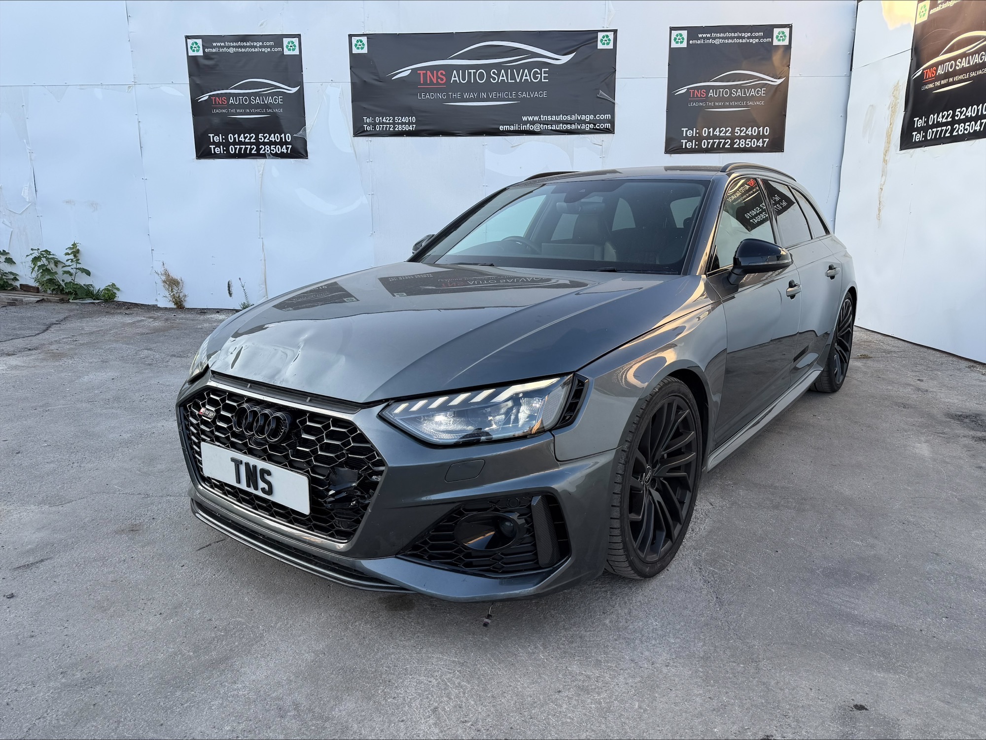 2024 74 AUDI RS4 AVANT 2.9 TFSI AUTO V6 CARBON BLACK UNRECORDED DAMAGED SALVAGE